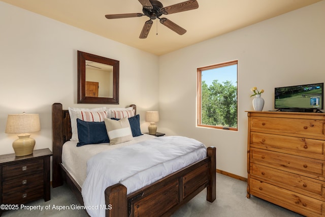 1432 Hooks Spur Rd, Basalt, CO 81621 - bedroom with carpet and a ceiling fan
