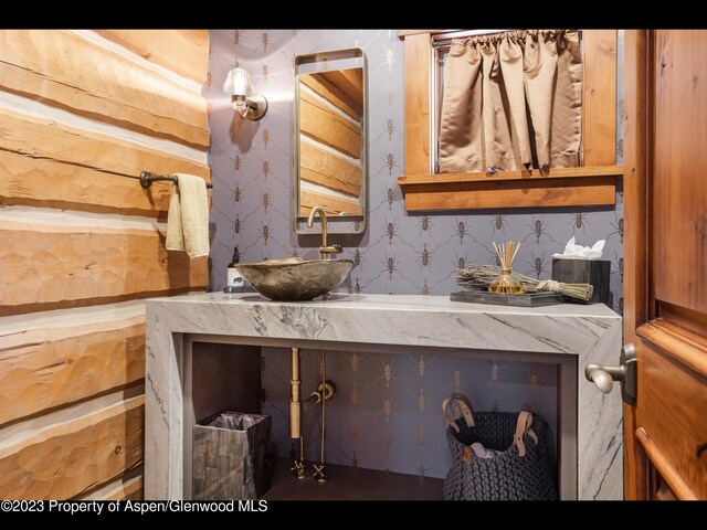 interior details featuring sink