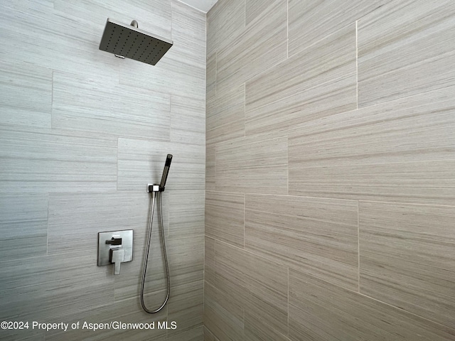 details featuring tiled shower