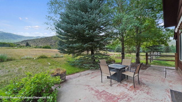 148 Laird Ln, Glenwood Springs, CO 81601 - view of patio / terrace featuring a mountain view and outdoor dining space