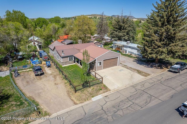 648 Colorado St, Craig, CO 81625 - view from above of property with a mountain backdrop