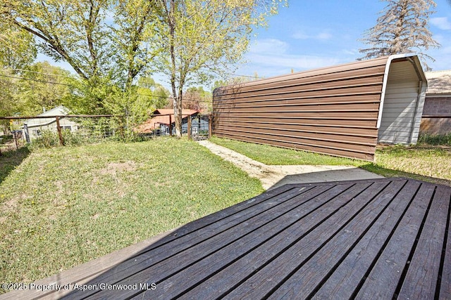 648 Colorado St, Craig, CO 81625 - view of yard with a deck