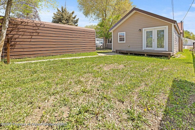 648 Colorado St, Craig, CO 81625 - view of yard with french doors