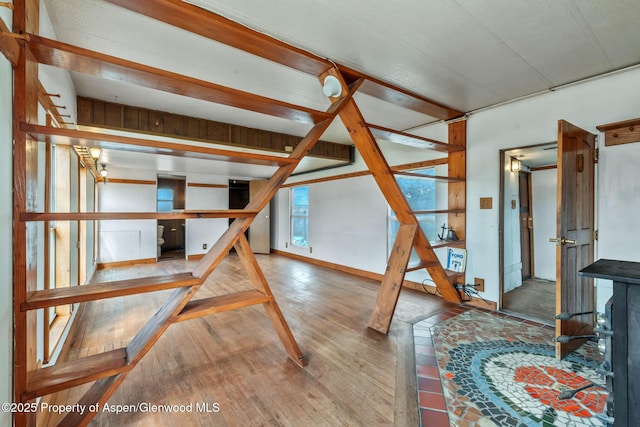 interior space featuring wood finished floors