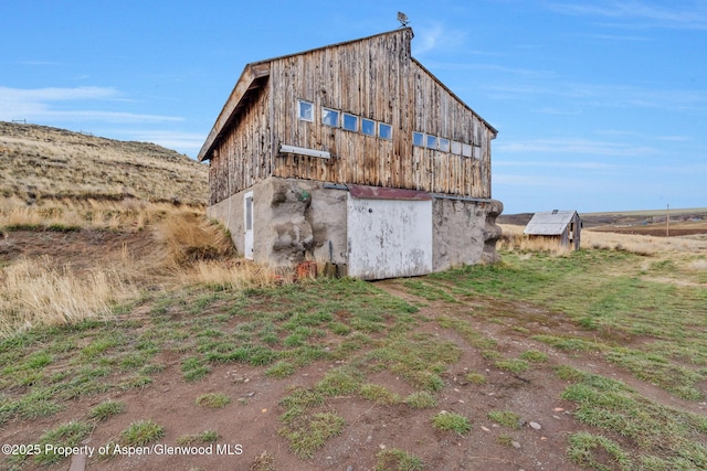 view of barn