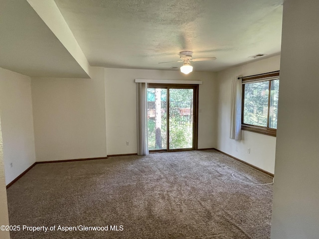 6616 High Dr, Morrison, CO 80465 - carpeted spare room featuring a ceiling fan and baseboards