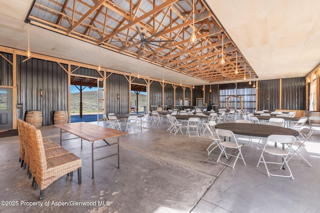 1210 County Road 103, Craig, CO 81625 - dining space featuring concrete floors
