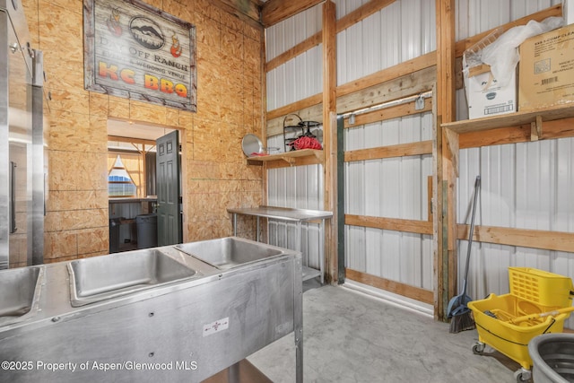 1210 County Road 103, Craig, CO 81625 - miscellaneous room with unfinished concrete flooring and a sink