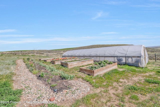1210 County Road 103, Craig, CO 81625 - view of yard with a garden, a greenhouse, and an outbuilding