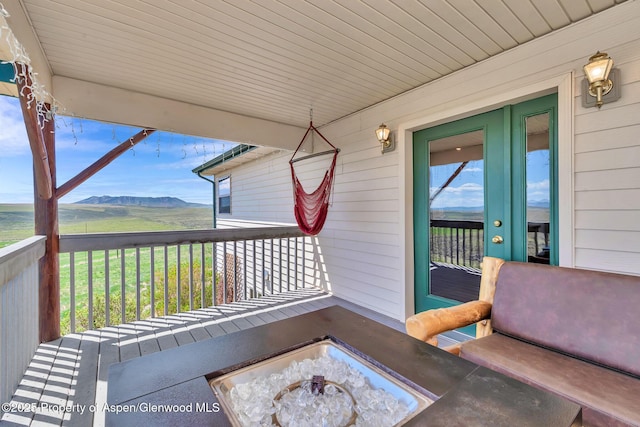 1210 County Road 103, Craig, CO 81625 - view of patio with a mountain view