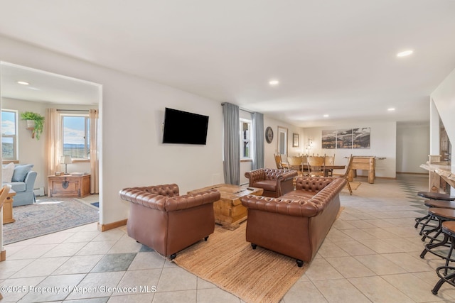 1210 County Road 103, Craig, CO 81625 - living area featuring light tile patterned floors, recessed lighting, and baseboards