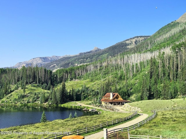 2418 Usfs Rd Unit 526, Creede, CO 81130 - view of mountain background featuring a forest and a large body of water