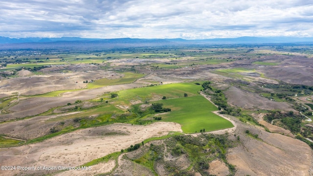 aerial view featuring a mountain view