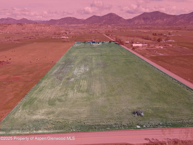 449 County Road 223, Rifle, CO 81650 - aerial view of sparsely populated area with a mountain backdrop