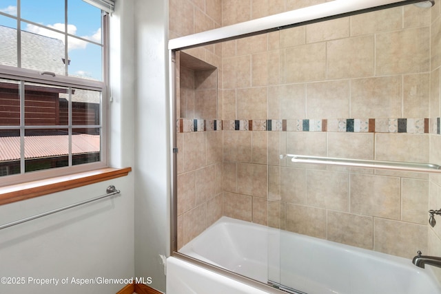 383 Faas Ranch Rd, New Castle, CO 81647 - bathroom with shower / bath combination with glass door