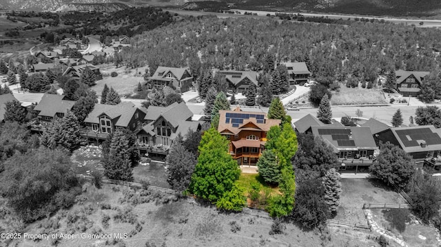 383 Faas Ranch Rd, New Castle, CO 81647 - aerial perspective of suburban area with a forest