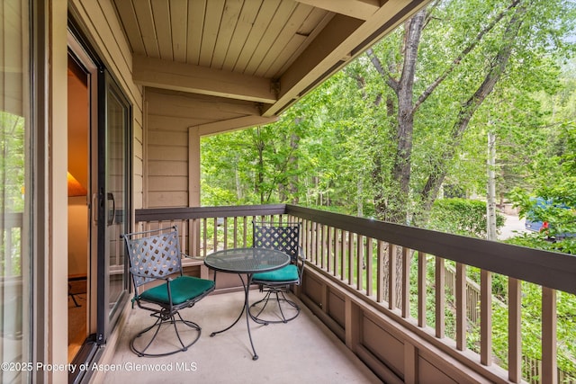 610 S W End St Unit J204, Aspen, CO 81611 - balcony with a wooded view