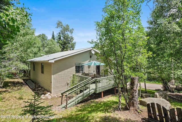 131 Aspen St, Redstone, CO 81623 - back of house with a deck