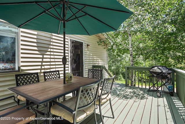 131 Aspen St, Redstone, CO 81623 - deck featuring outdoor dining area