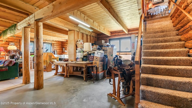 31 Ridge Dr, Craig, CO 81625 - below grade area with stairs and plenty of natural light