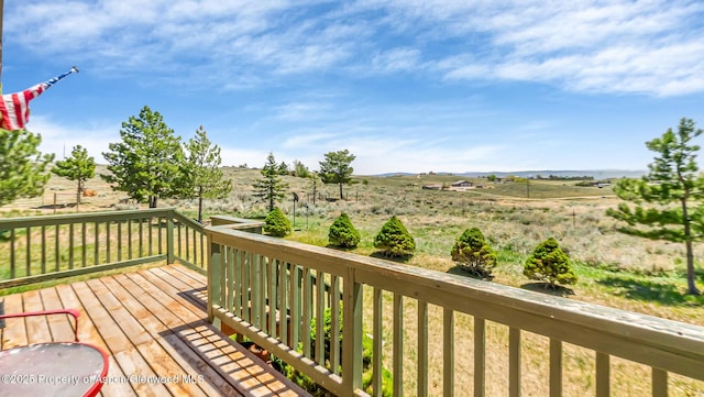 31 Ridge Dr, Craig, CO 81625 - wooden deck featuring a rural view