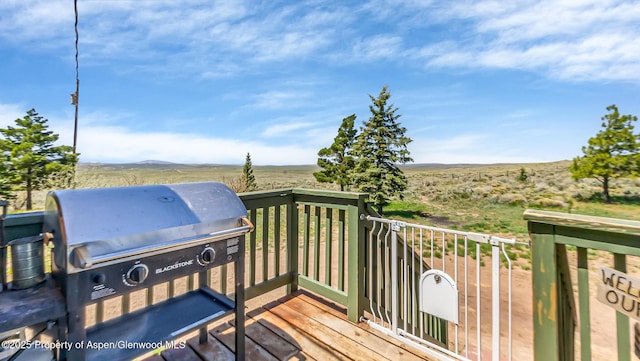 31 Ridge Dr, Craig, CO 81625 - deck with grilling area and a view of countryside