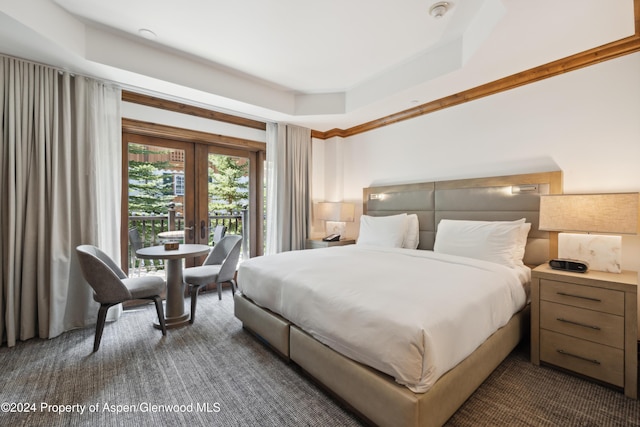 bedroom with french doors