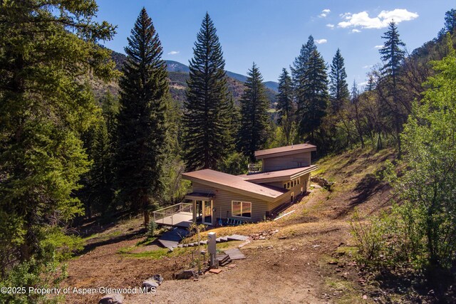 768 Kings Lake Rd, Basalt, CO 81621 - exterior space featuring a view of trees and a mountain view