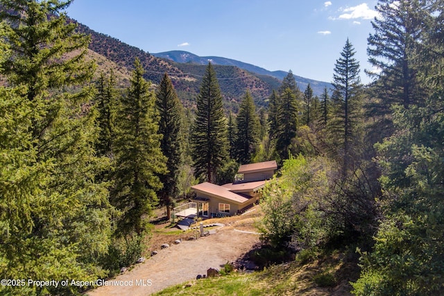 768 Kings Lake Rd, Basalt, CO 81621 - view of mountain backdrop featuring a heavily wooded area