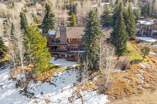 birds eye view of property