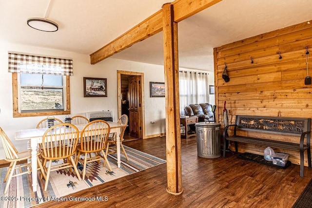3547 Timberlane Dr Lot 586, Craig, CO 81625 - dining space with wood finished floors and beam ceiling