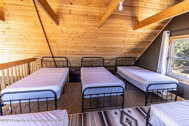3547 Timberlane Dr Lot 586, Craig, CO 81625 - bedroom with wooden ceiling and wood finished floors