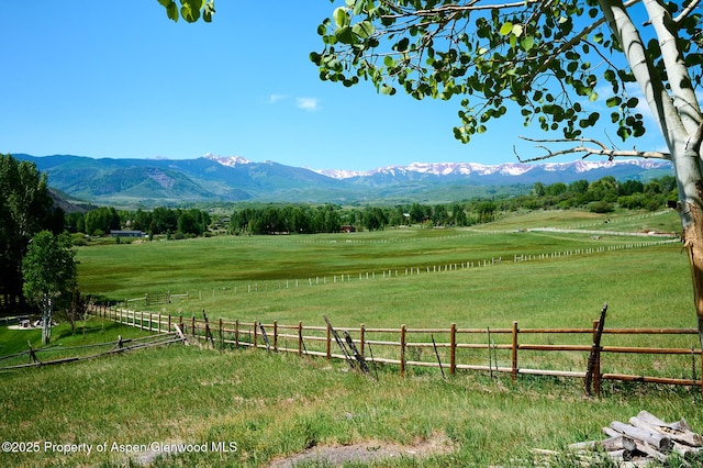 63 Alexander Ave, Snowmass, CO 81654 - mountain view with rural landscape and agricultural land