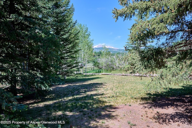 63 Alexander Ave, Snowmass, CO 81654 - view of yard with a mountain view and a view of countryside