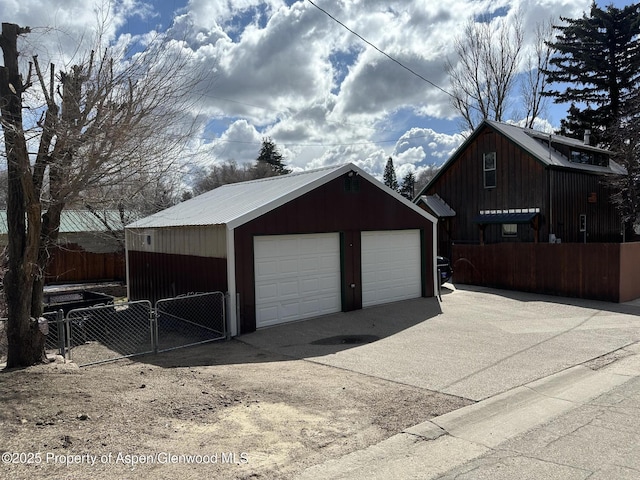 595 Colorado St, Craig, CO 81625 - detached garage with fence and a gate