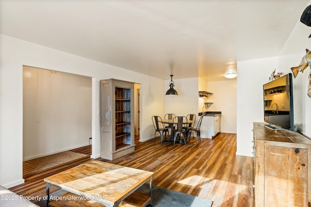 3215 Hager Ln Unit 2, Glenwood Springs, CO 81601 - living room with baseboards and wood finished floors