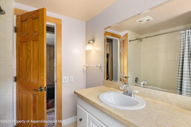 116 S Bill Creek Rd, Carbondale, CO 81623 - full bath with vanity and a shower with curtain