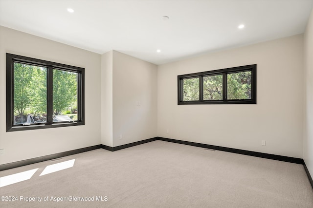 view of carpeted empty room