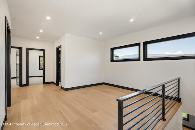 interior space featuring light wood-type flooring