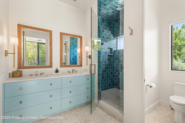 33 St Finnbar Farm Rd, Carbondale, CO 81623 - full bathroom with a shower stall and double vanity