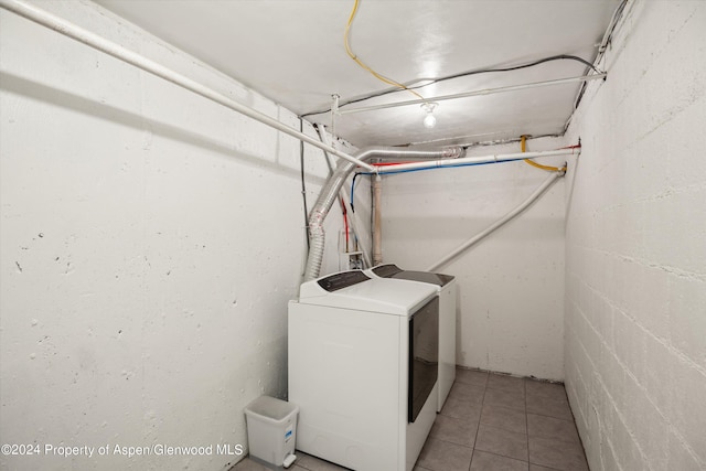 341 Park Dr, Glenwood Springs, CO 81601 - washroom with independent washer and dryer and concrete block wall