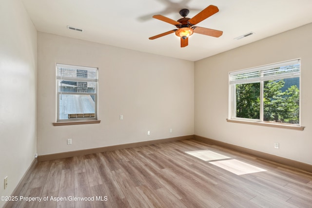 1913 Colorow Rd, Glenwood Springs, CO 81601 - empty room with light wood-style flooring and ceiling fan