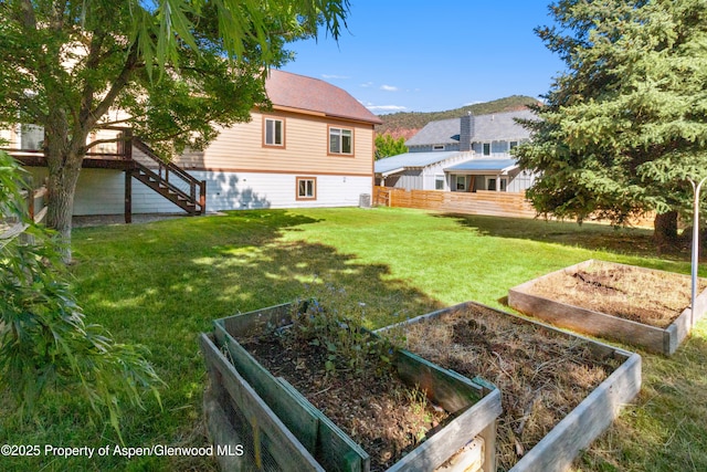 1913 Colorow Rd, Glenwood Springs, CO 81601 - view of yard with stairs and a vegetable garden
