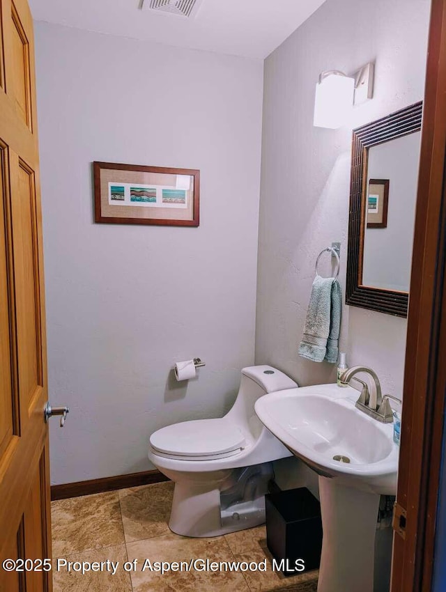311 Sopris Cir, Basalt, CO 81621 - bathroom with toilet and tile patterned flooring