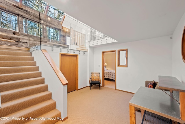 177 Stellar Ln, Snowmass Village, CO 81615 - stairs featuring carpet floors and baseboards