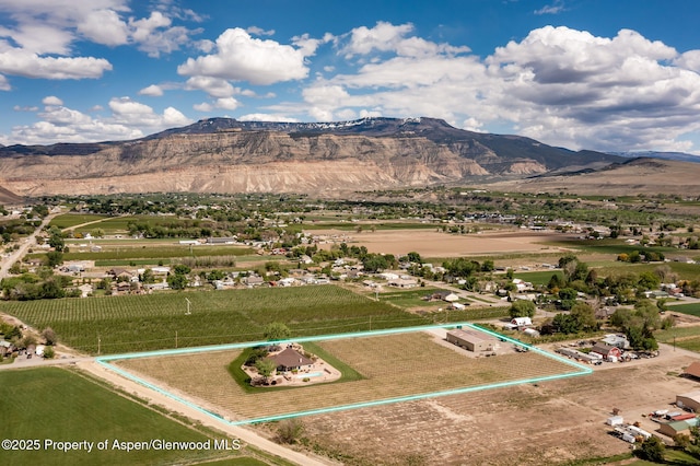 759 36 3/10 Rd, Palisade, CO 81526 - view of rural area with mountains and property boundaries highlighted