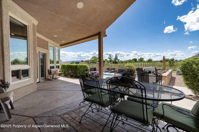 759 36 3/10 Rd, Palisade, CO 81526 - view of patio with a fenced backyard and outdoor dining space