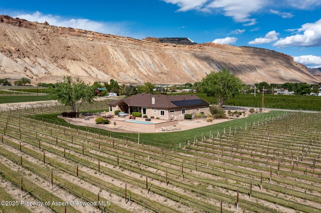 759 36 3/10 Rd, Palisade, CO 81526 - mountain view with rural landscape and large plots for crops