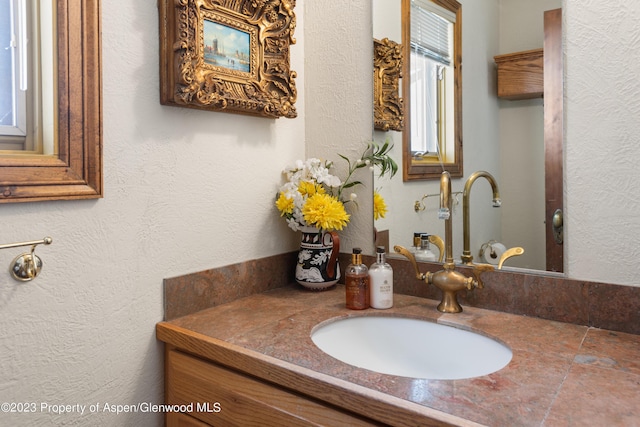 bathroom featuring vanity