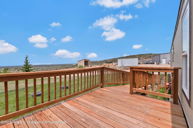 400 Behrman St, Craig, CO 81625 - wooden terrace with a lawn